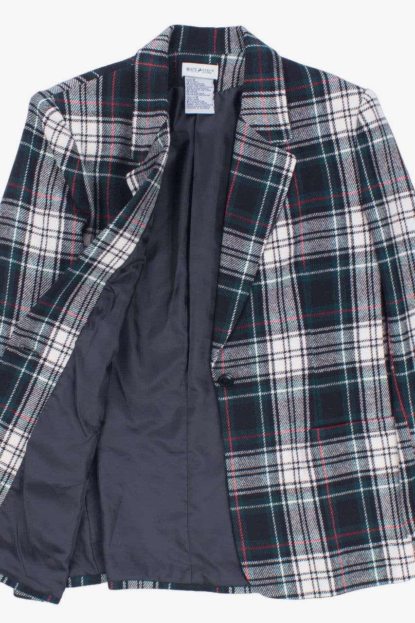 Green Plaid Vintage Blazer