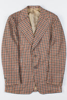 70s Orange Patterned Vintage Blazer