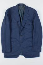 Blue Chevron Oversized Vintage Blazer