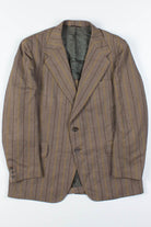 Brown Pinstripe Oversized Vintage Blazer