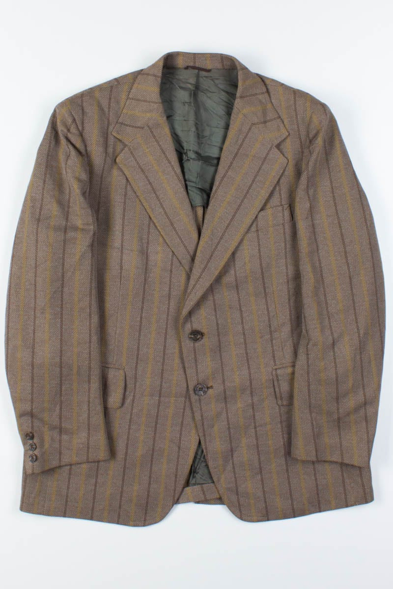 Brown Pinstripe Oversized Vintage Blazer