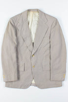 Brown Seersucker Vintage Blazer