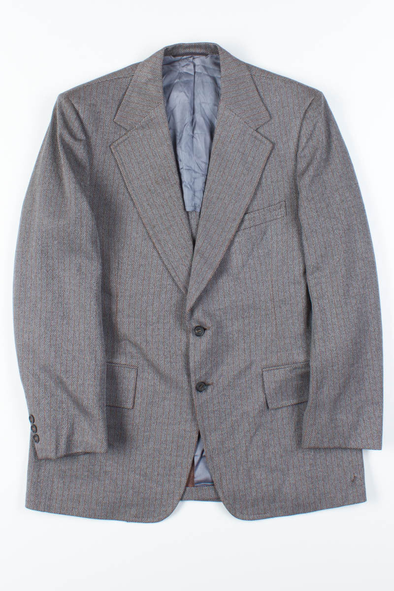 Grey Pinstripe Oversized Vintage Blazer