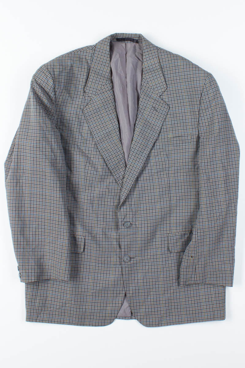 Olive Plaid Oversized Vintage Blazer