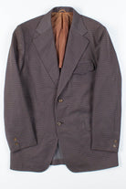 Brown Pattern Oversized Vintage Blazer