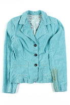 Aqua Corduroy Blazer