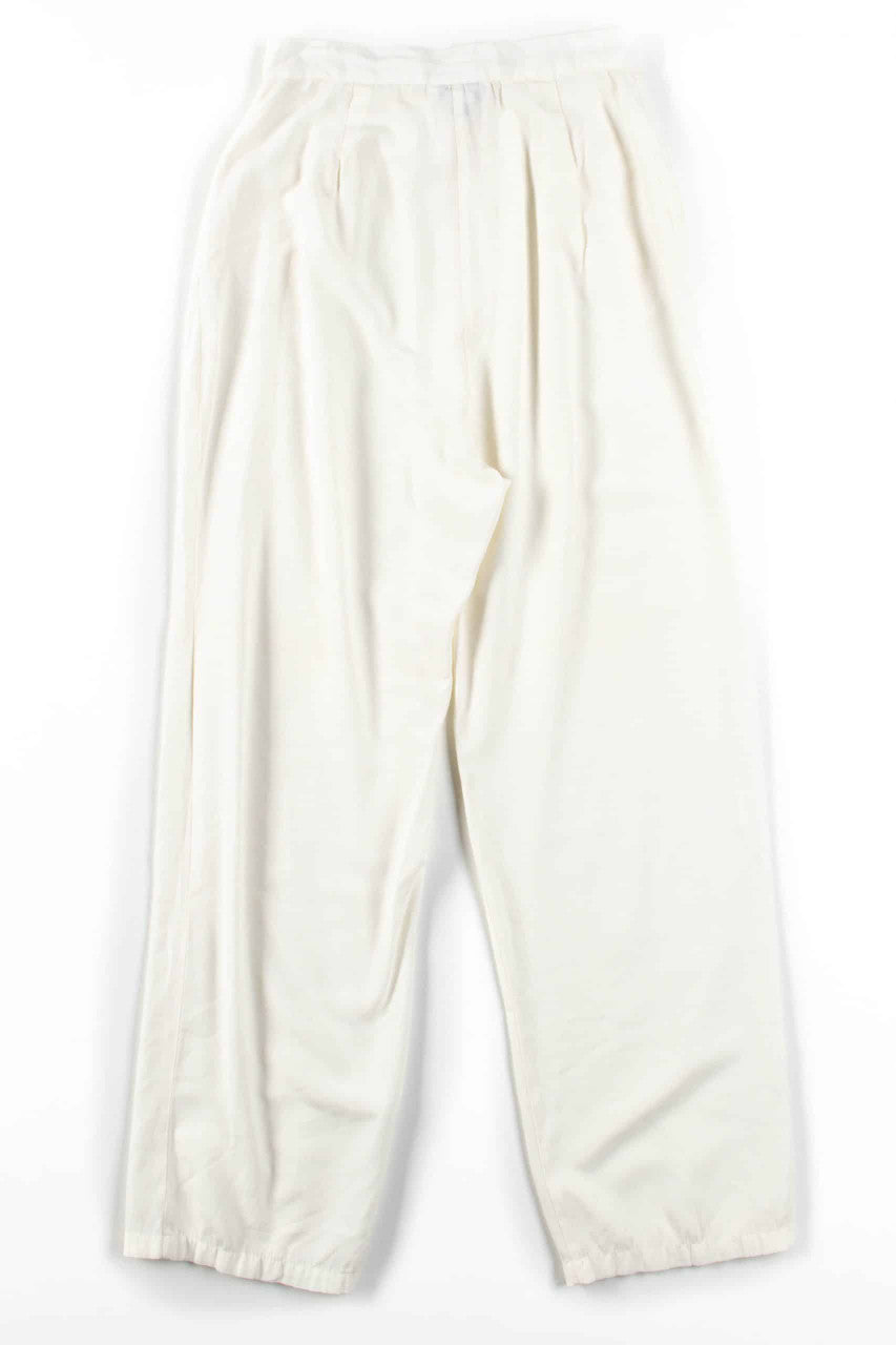 White Lightweight Rayon Pants (sz. 7)