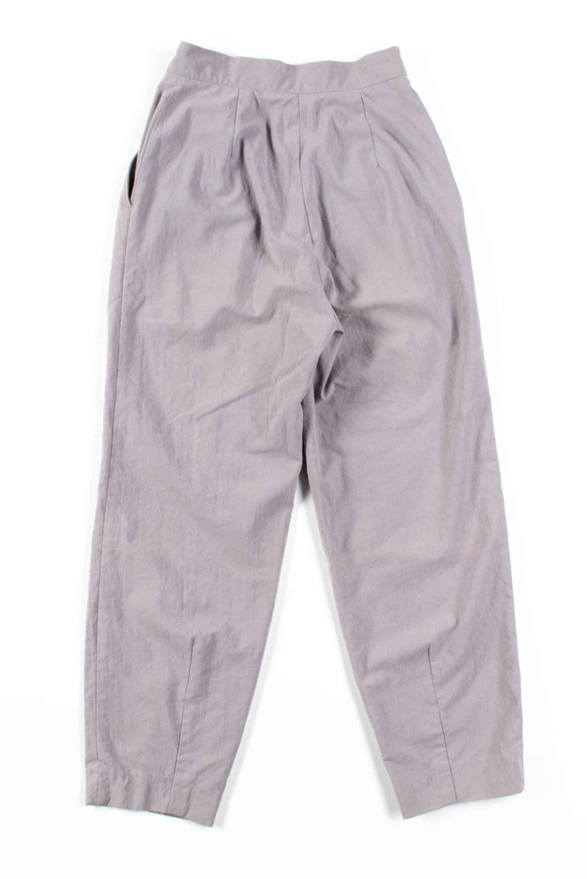 Grey Pleated High Waisted Pants (sz. 3)