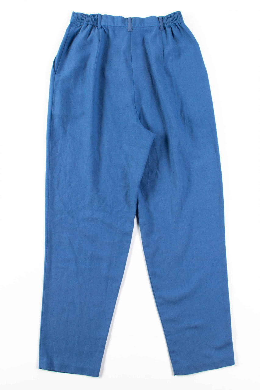 Blue Pleated Pants (sz. 10)