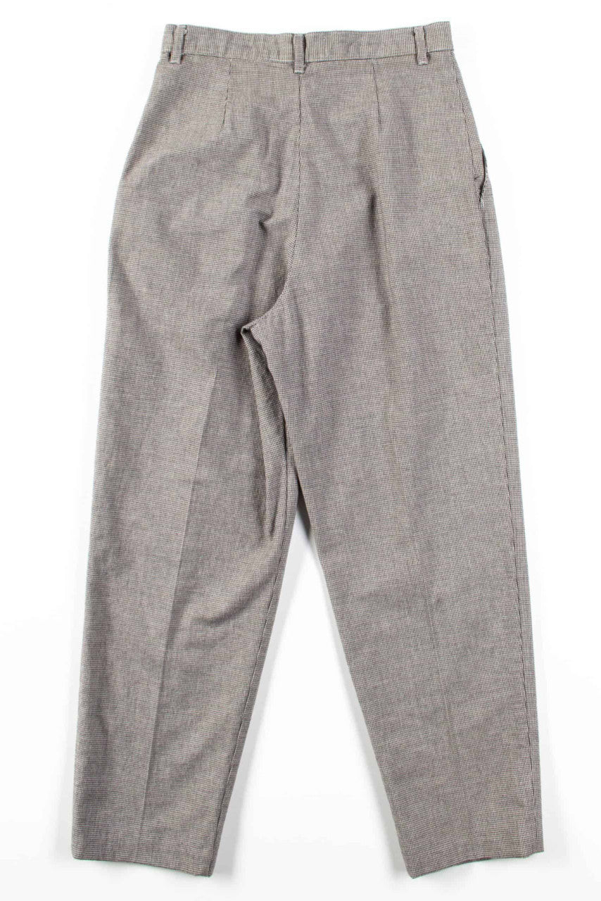 Lee Houndstooth Pleated Pants (sz. 10 Med.)