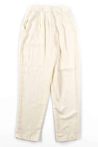 Off White Pleated Pants (sz. 8)