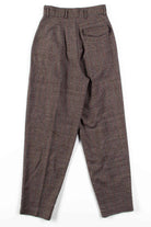 Brown Tweed High Waisted Pants