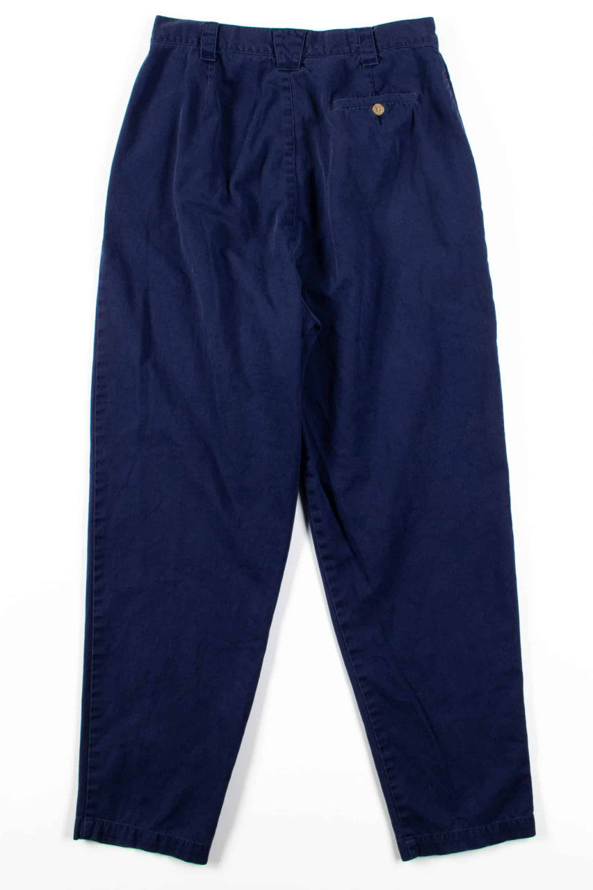 Navy Eddie Bauer Pleated Pants (sz. 14)