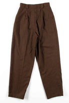 Brown Check High Waisted Pants (sz. 10)