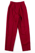 Burgundy Pleated High Waisted Pants (sz. 6)