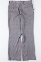 Black & White Glen Check Plaid Pants