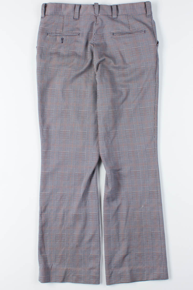 Black & White Glen Check Plaid Pants