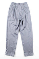 Grey Pleated High Waisted Pants