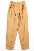 Butterscotch Pleated Vintage Pants (sz. 10 Tall)