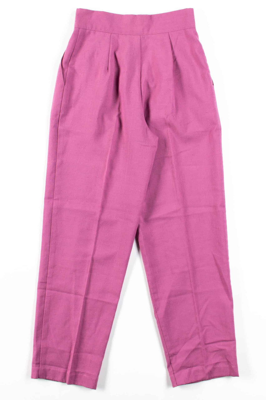 Lavender Wrap Waist Pleated Vintage Pants (sz. 5/6)