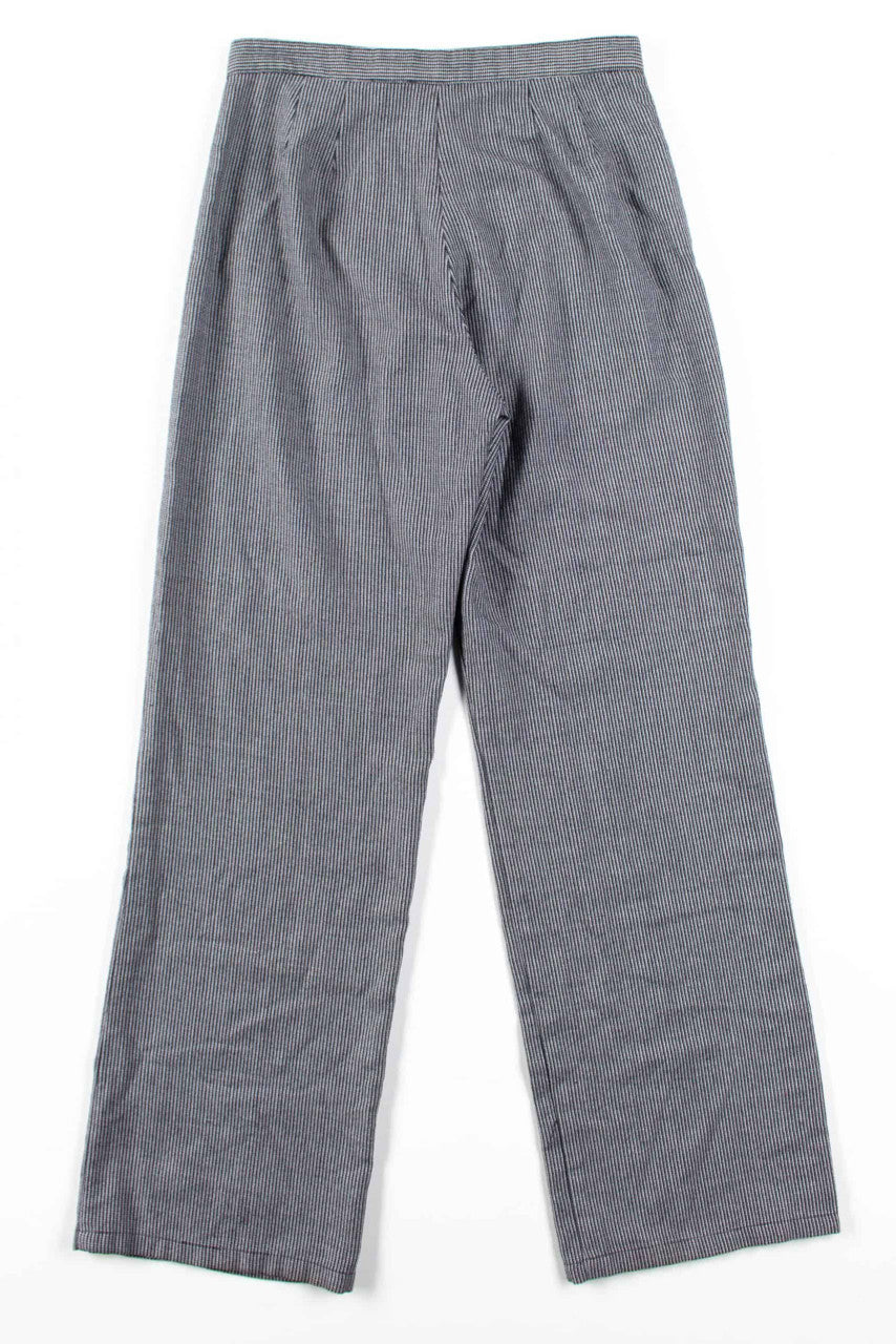 Black Houndstooth Straight Leg Vintage Pants (sz. 6)