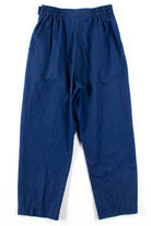 Blue Denim Side Button Vintage Pants (sz. Small)