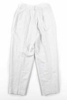 White Pleated Back Button Vintage Pants (sz. 9/10)