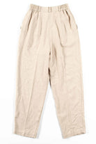 Tan Pleated Vintage Pants (sz. 6)