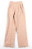 Pink Herringbone Wool Pants (sz. 8)