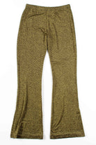 Gold Metallic Striped Flared Leggings (sz. Large)