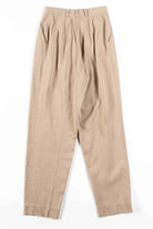 Vintage Pleated Khaki Pants