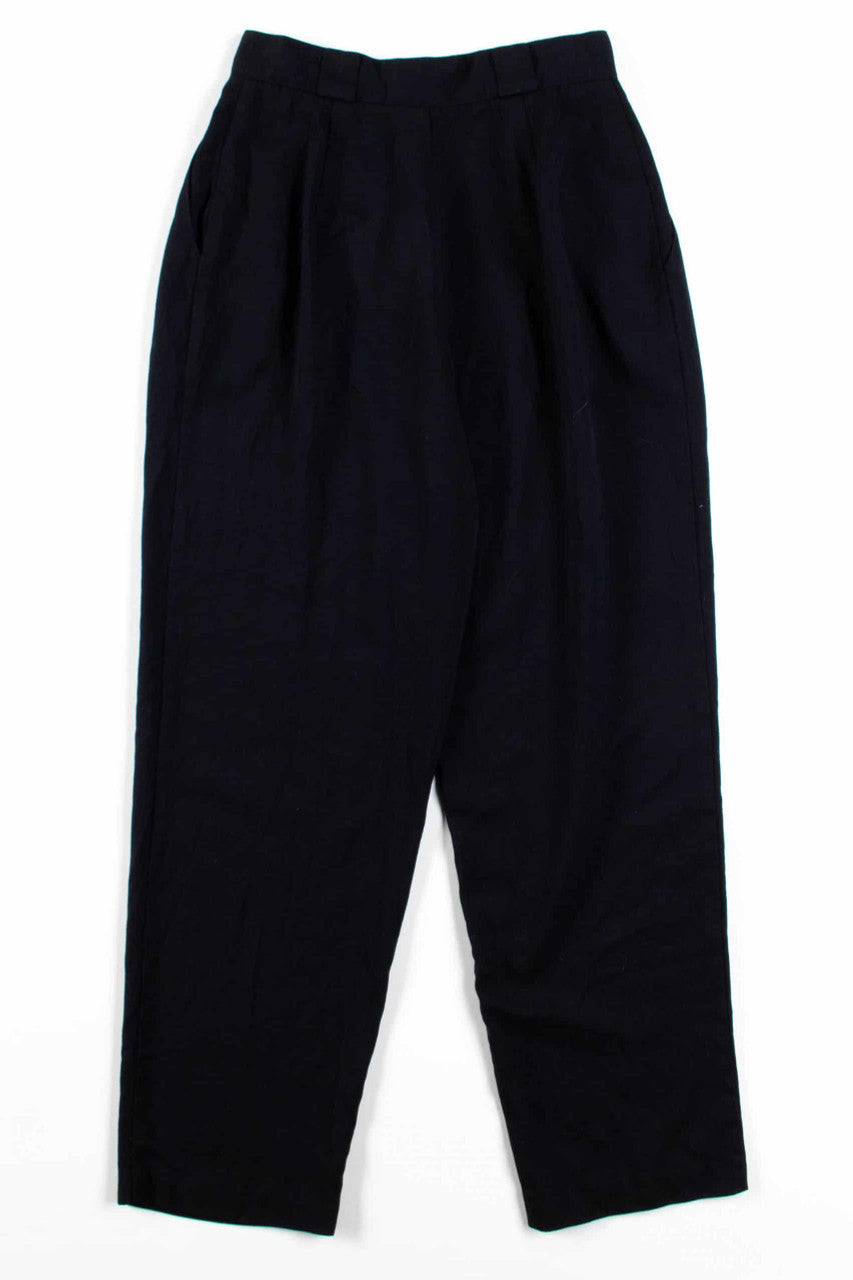 Black Pleated Pants (sz. 10)