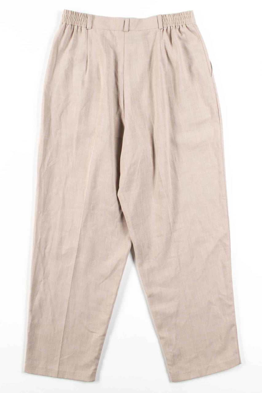 Tan Pleated Pants (sz. 14)