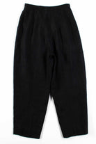 Black Linen Pleated Pants (sz. 10)
