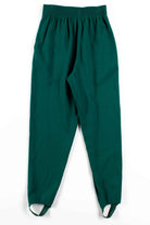 Green Pleated Pants w/ Stirrups