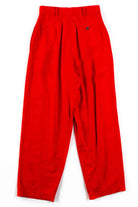 Red Silk Pants (sz. 6)