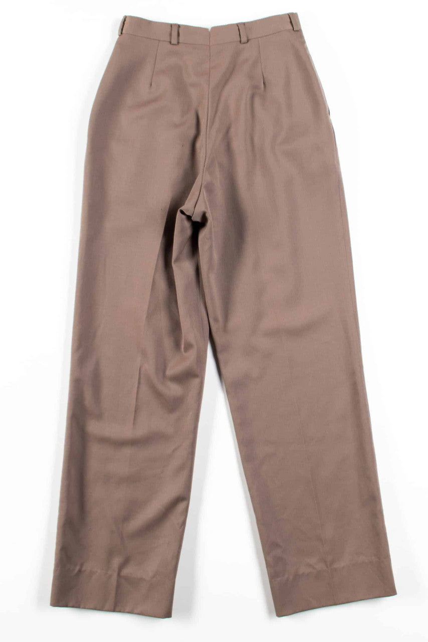 Tan Pleated Pants
