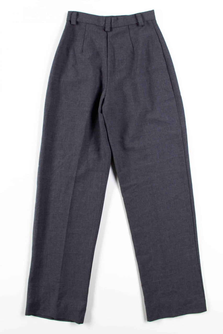 Grey Pleated Pants