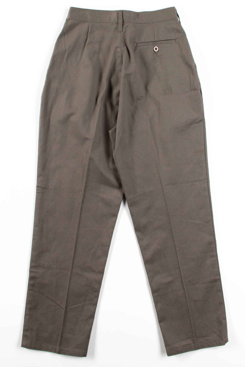 Olive Pleated Pants (sz. 12 Short)