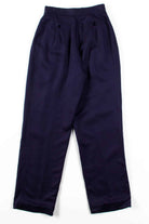 Navy Rayon Pleated Pants (sz. 4)