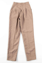 Tan Vintage Pleated Pants