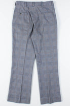 Navy Checkered Plaid Pants