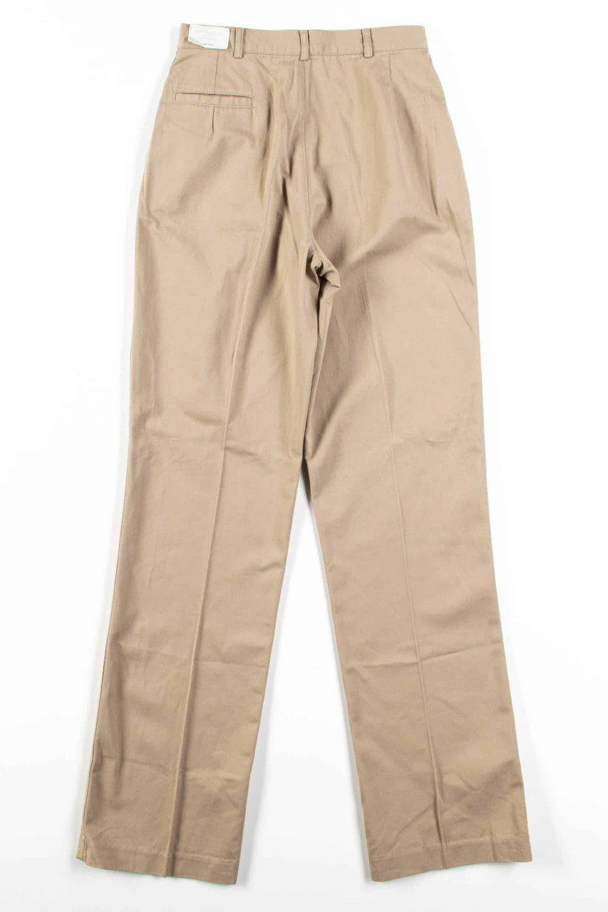 Tan Long Pleated Pants (sz. 10)