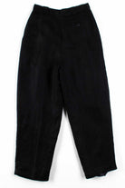 Black Herringbone Linen Pants (sz. 10)
