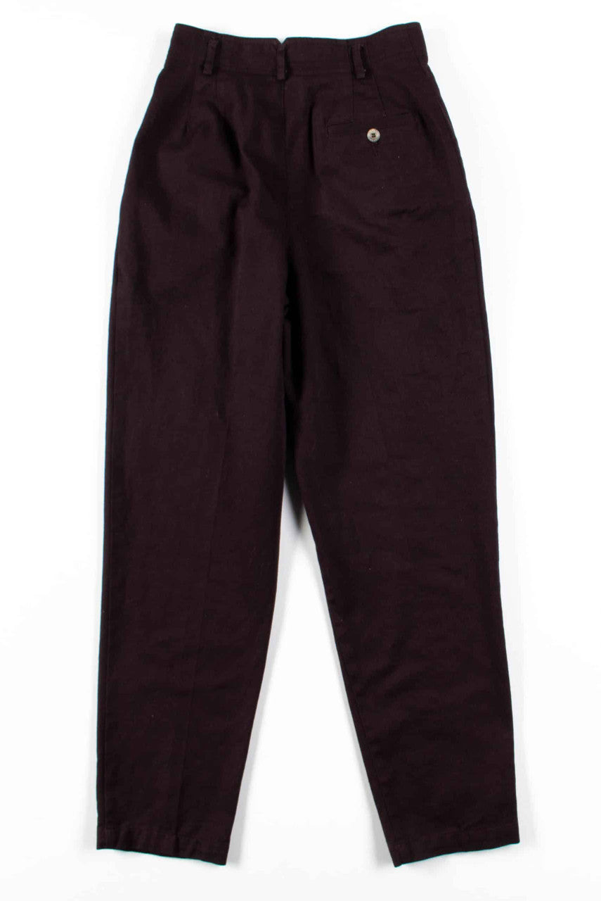Dark Brown Pleated Pants (sz. Petite 2)