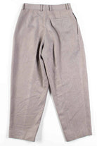 Grey Pinstripes Pleated Pants