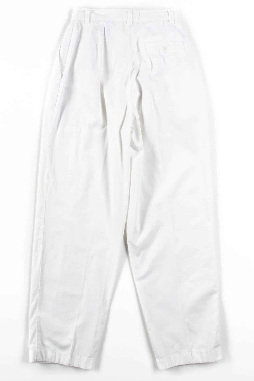 White Pleated Pants (sz. 4)