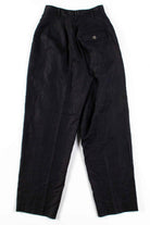 Black Pleated Linen Pants (sz. 4)