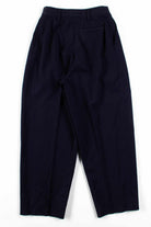 Navy Wool Pleated Pants (sz. 6)