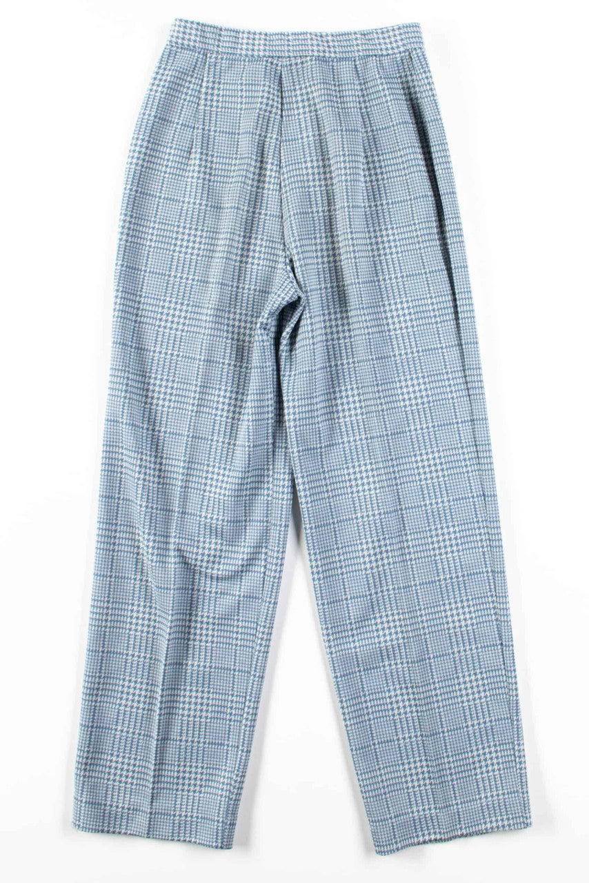 Light Blue Houndstooth Pants
